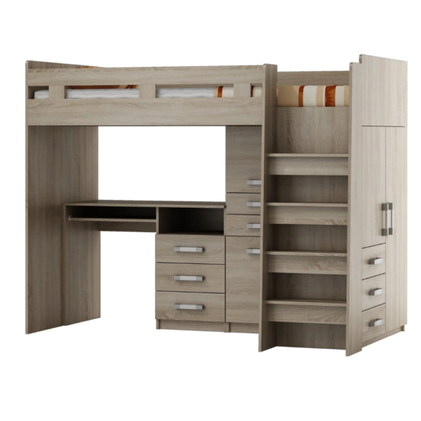 Łóżko PTR – Kompletny System Młodzieżowy (4 w 1)