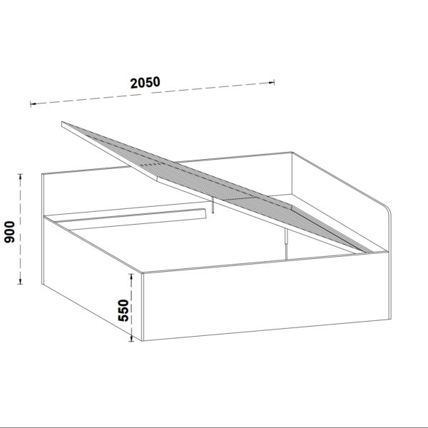 Łóżko Emilia 2 (90)