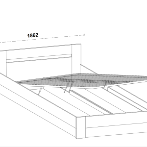 Łóżko Emilia 3 (160)