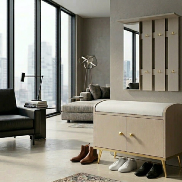 Szafka na buty z siedziskiem Sunny